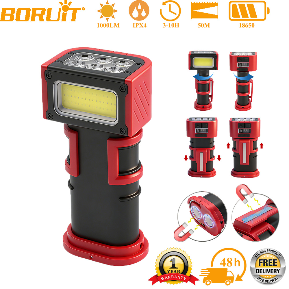 Fishing Equipment And Accessories - BORUiT COB LED Work Light 1000LM
