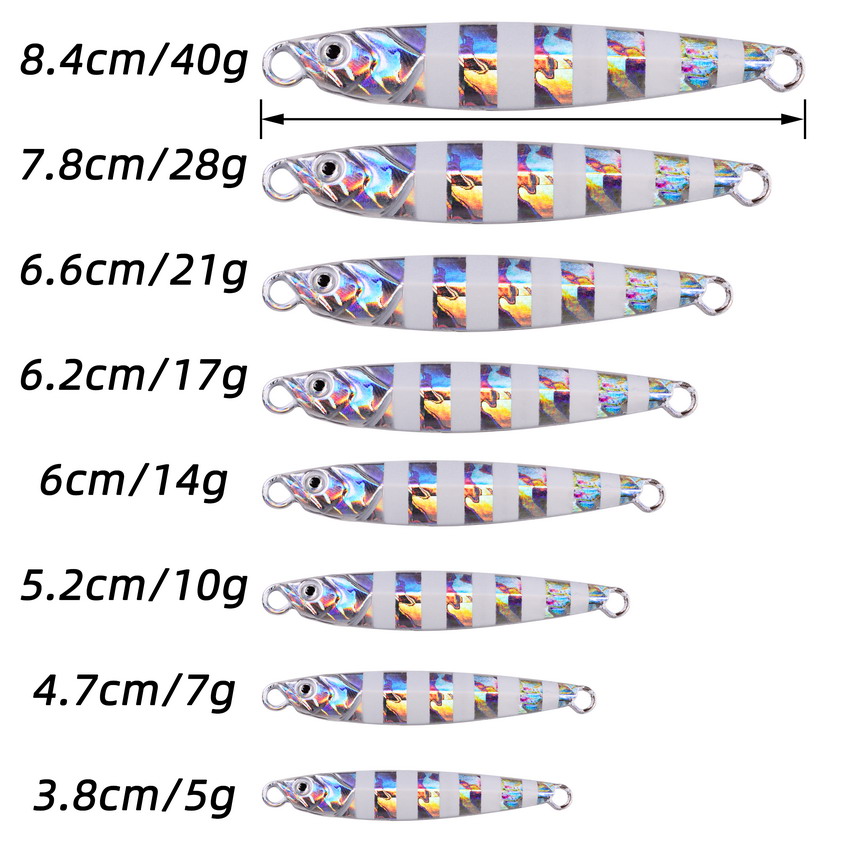 10pcs Metal Jig 7g 10g 14g 17g - Fishing Equipment Bait recension och pris