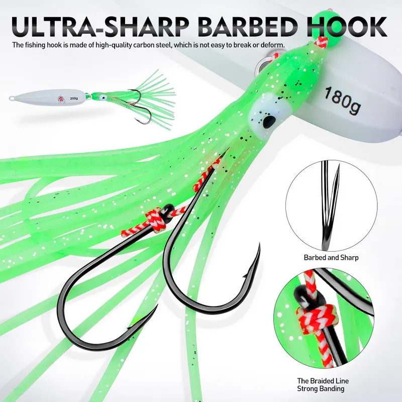 1Pcs Inchiku Jig Lures 40g-200 - Saltwater Fishing Hook recension och pris