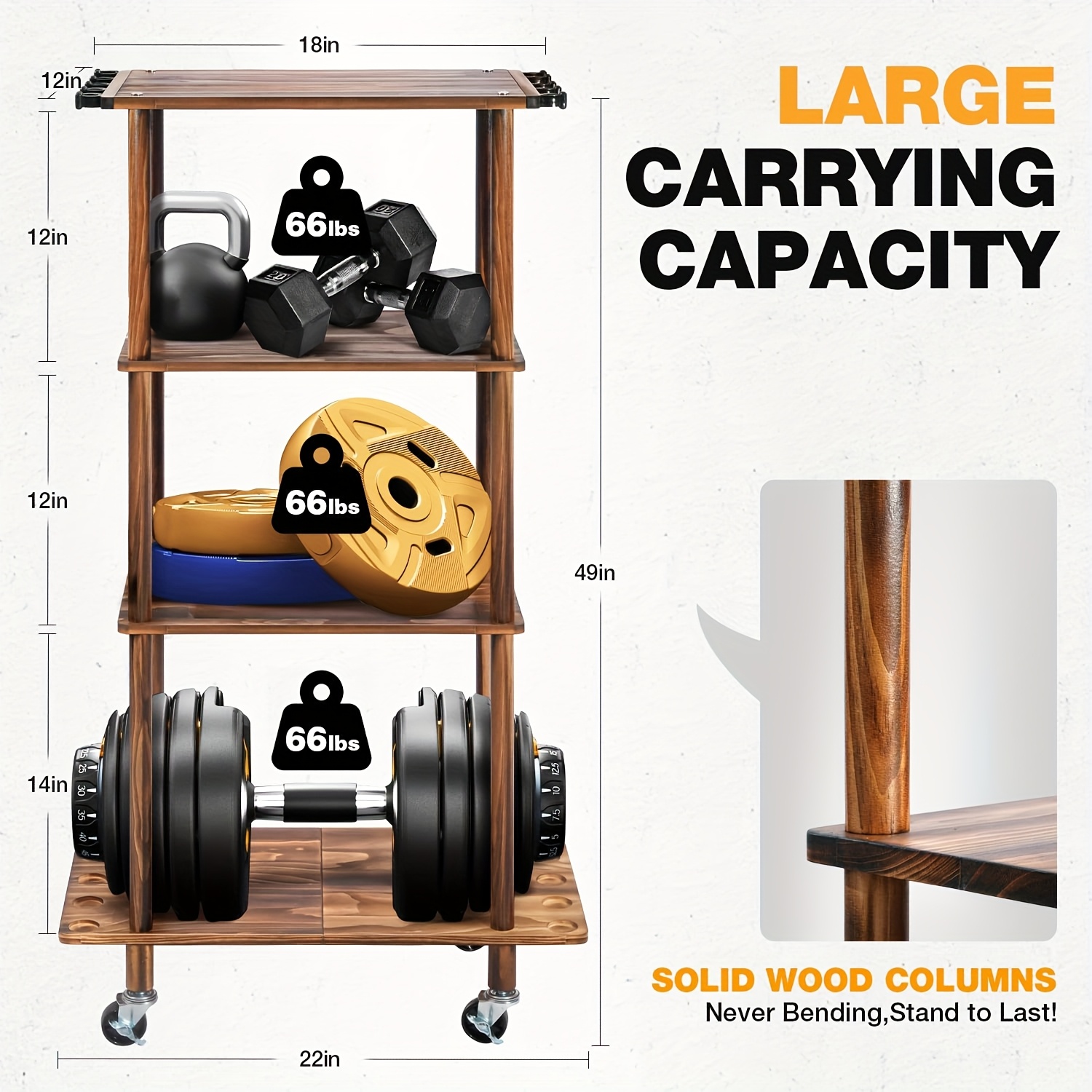 10 Rod Capacity Wooden Fishing - Fishing Equipment Holder recension och pris
