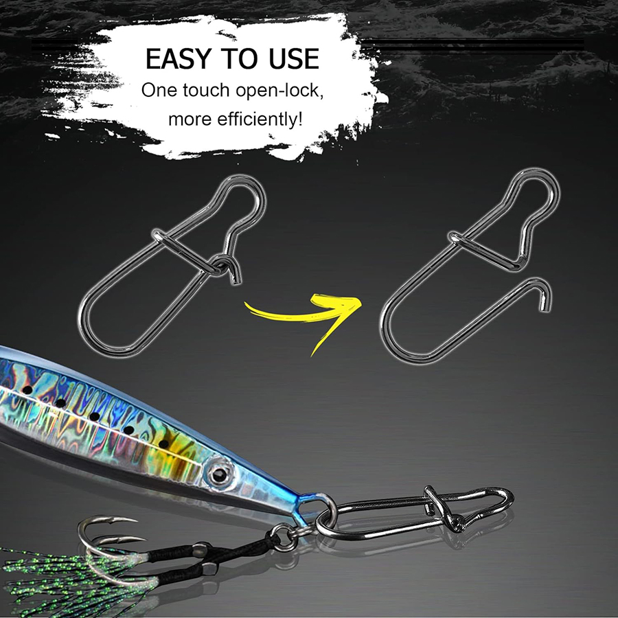50Pcs Crankbait Snaps Stainles - Fishing Equipment And Accessories recension och pris