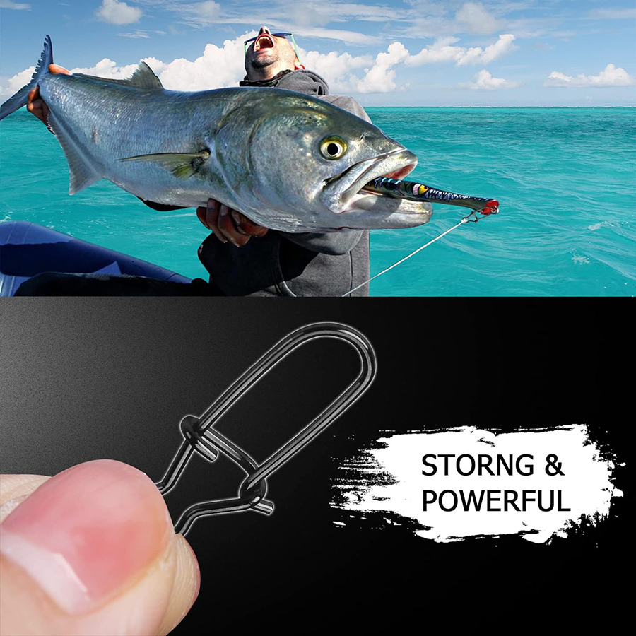 50Pcs Crankbait Snaps Stainles - Fishing Equipment And Accessories recension och pris