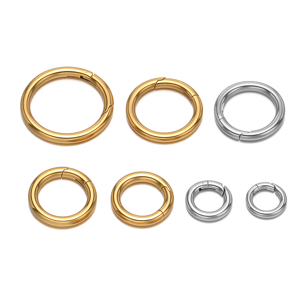 2Pcs/Lot Round Spring Clasps S - Circle Hook Set recension och pris