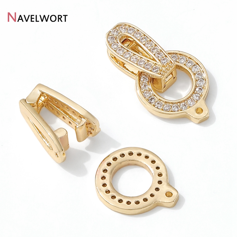 1/2/3Pcs 14K Gold Plated Round - Circle Hook Set recension och pris
