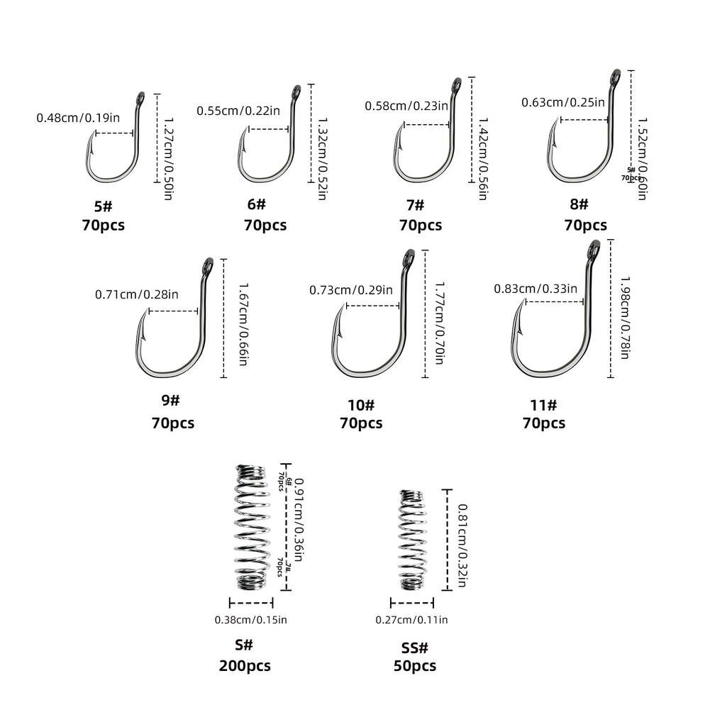 Spring Fishing Hooks 730PCS As - Saltwater Fishing Hook recension och pris